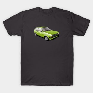 Ford Fiesta Mk 1 in java green T-Shirt